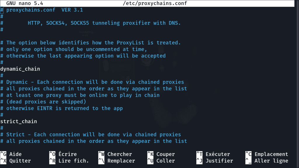Soyez dans l&rsquo;anonymat maintenant: Essayez PROXYCHAIN