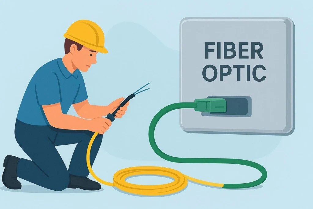Installation et raccordement fibre optique : tout savoir sur le câblage