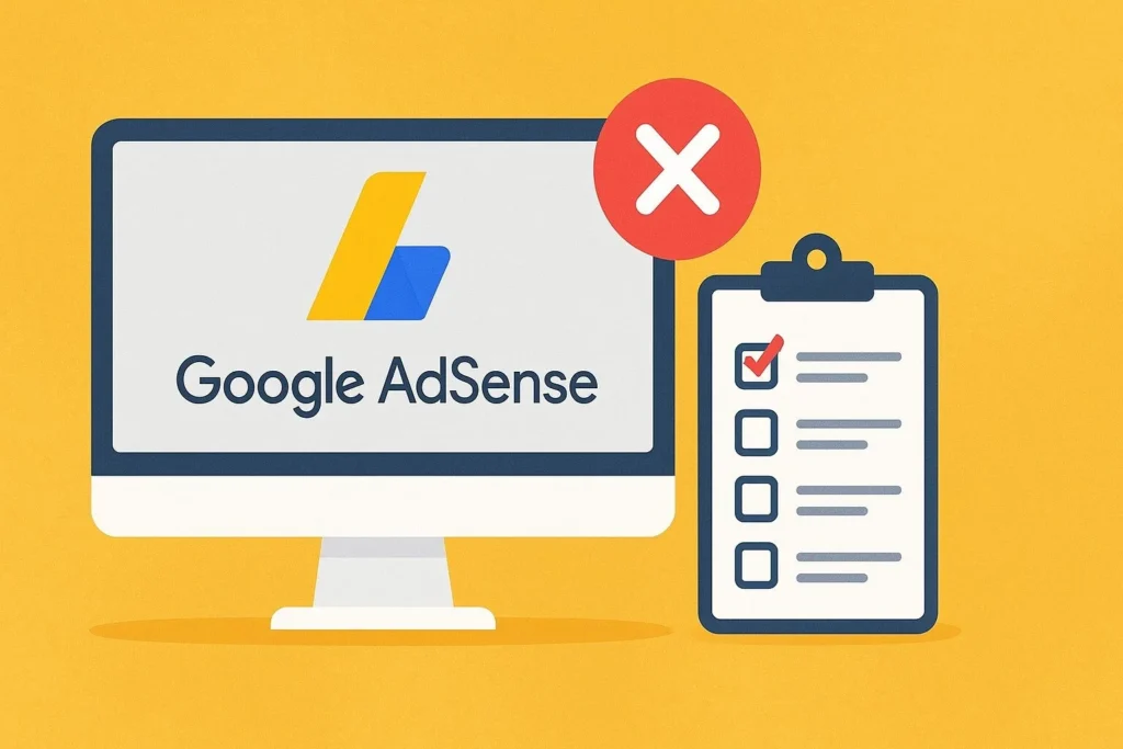 10 Raisons pour lesquelles votre site web est non éligible AdSense