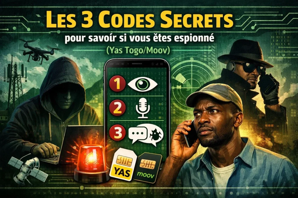 Les 3 Codes Secrets pour savoir si vous êtes espionné (Yas Togo/Moov)