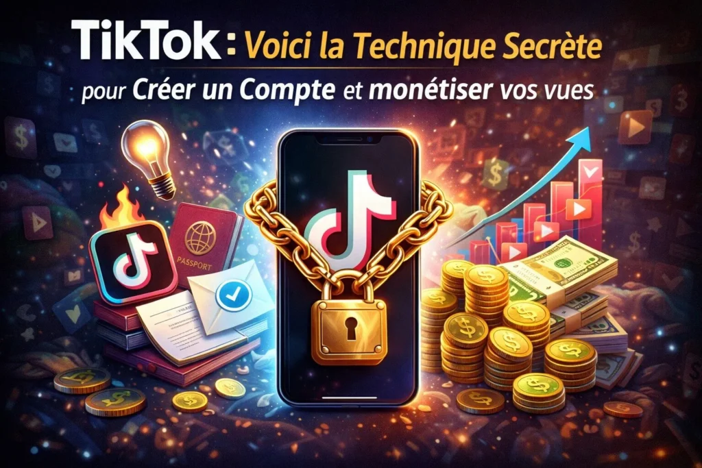 Tiktok : Technique secrète pour créer un compte monétiser